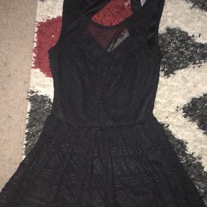 Black lace dress